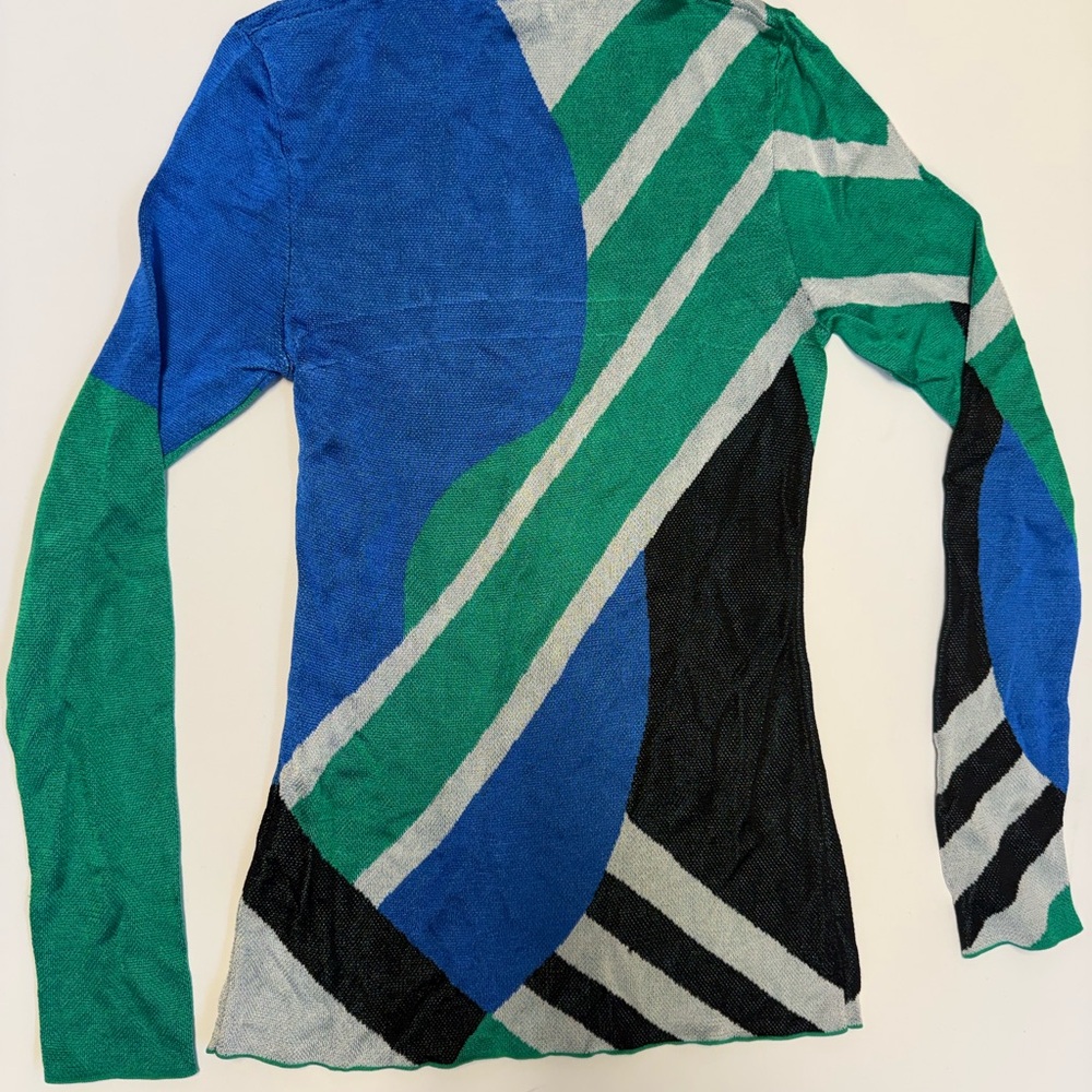 Karen Millen color block knit top S